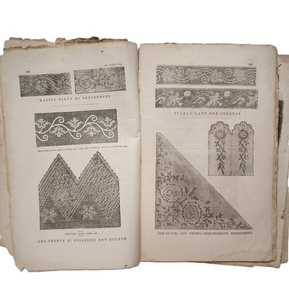 Peterson's Ladies National Magazine April Vol LXIX 1876 Antique RARE - Picture 5 of 6